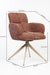 Cove Swivel Chair - Brown / Plywood / Boucle Fabric / L: 23.25’’ W: 21.5’’ H: 34.25’’ - Furniture