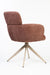 Cove Swivel Chair - Brown / Plywood / Boucle Fabric / L: 23.25’’ W: 21.5’’ H: 34.25’’ - Furniture