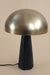 Crease Table Lamp - Dia 12” x H 17” / Brass plated Mild Steel, Black Marble - Table Lamps