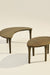 Crescent Coffee Table - Set of 2 - Green / AshWood / 85L x 85W x 40H In Cms - Indoor Furniture