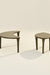 Crescent Coffee Table - Set of 2 - Green / AshWood / 85L x 85W x 40H In Cms - Indoor Furniture