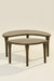 Crescent Coffee Table - Set of 2 - Green / AshWood / 85L x 85W x 40H In Cms - Indoor Furniture