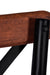 Cross Back Bar Chair - Walnut / Wood and MS / L:50 x D:45 x H:117 in cm - Indoor Furniture