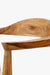 Dado Dining Chair - Natural finish on wood and Beige upholstered / 62 L x 55 W x 73 H cm / Sheesham wood and Upholstery