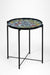 Daisy Mosaic Coffee Table - Blue / Mild Steel and Ceramic / Dia: 18’’ H: 20’’ - Outdoor Furniture