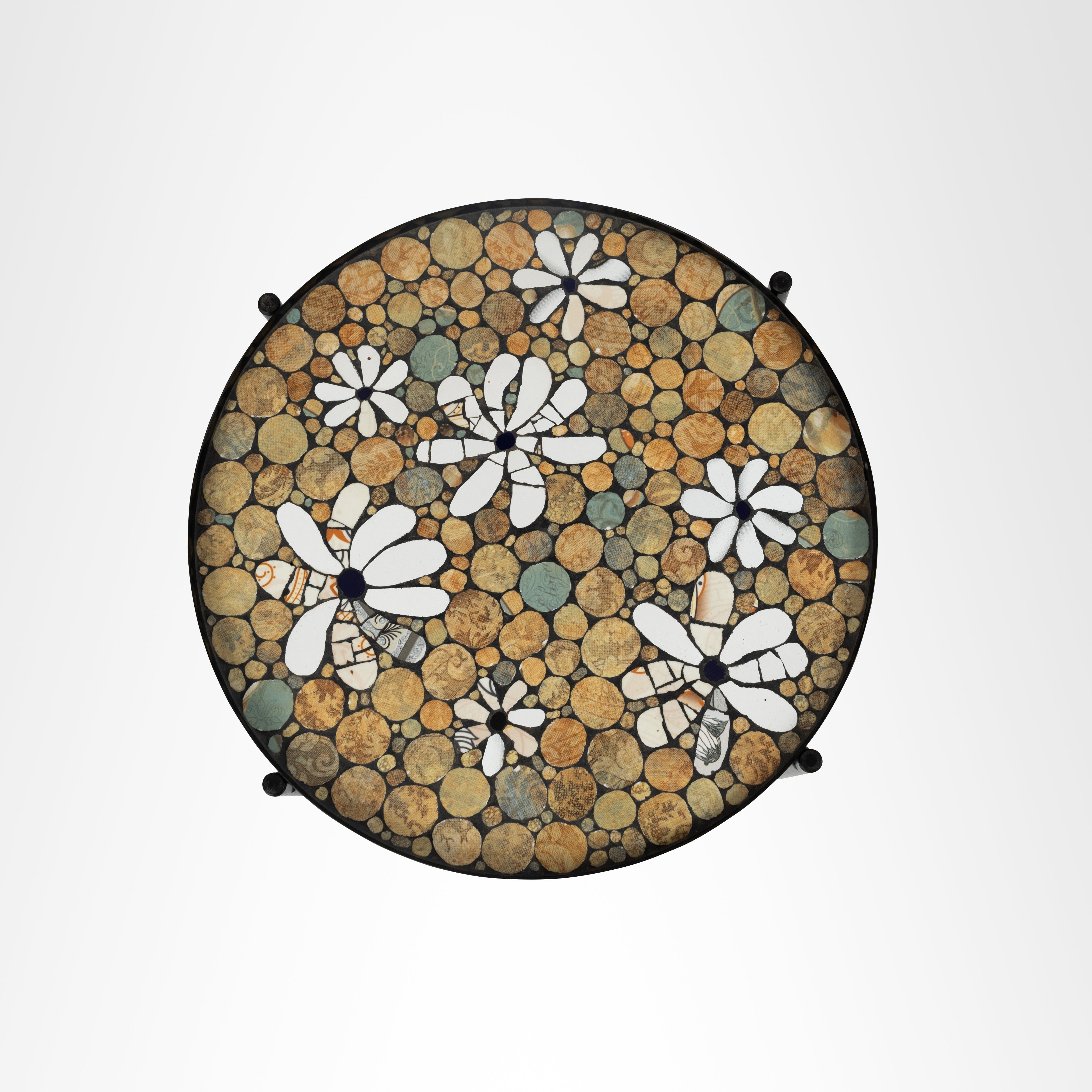 Daisy Mosaic Coffee Table - Outdoor Furniture