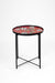 Daisy Mosaic Coffee Table - Red / Mild Steel and Ceramic / Dia: 18’’ H: 20’’ - Outdoor Furniture