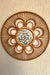 Designer Rattan Wall Decor With Mother of Pearls - Natural / Rattan and Mother of Pearls - Decor