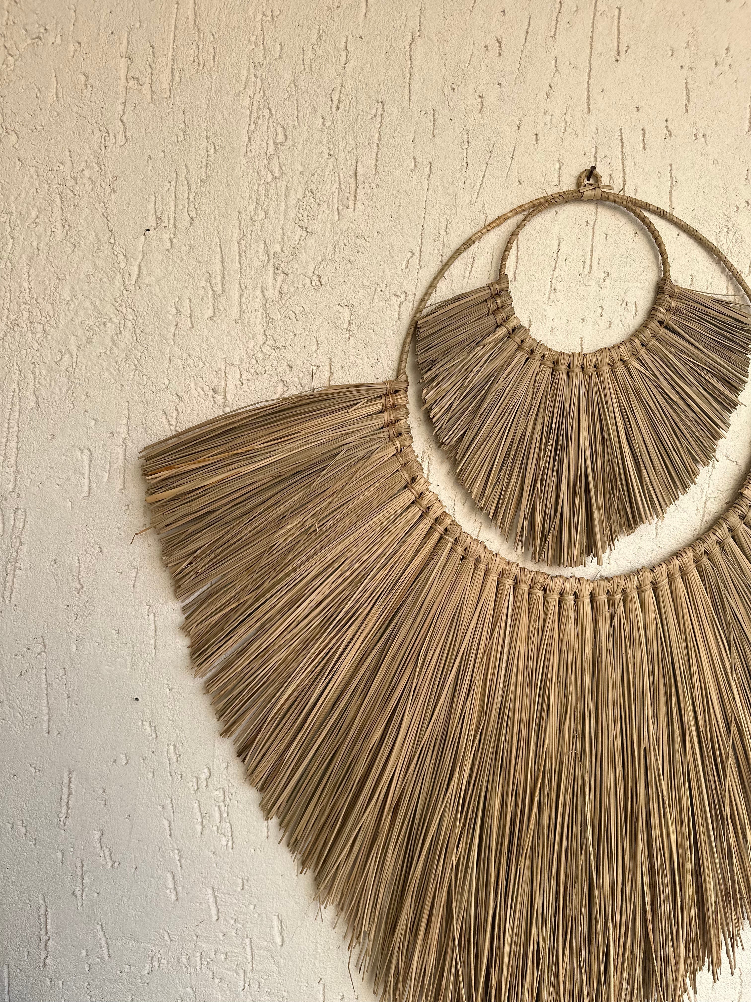 Designer Seagrass Hanging Wall Decor - Natural / Sea Grass - Decor
