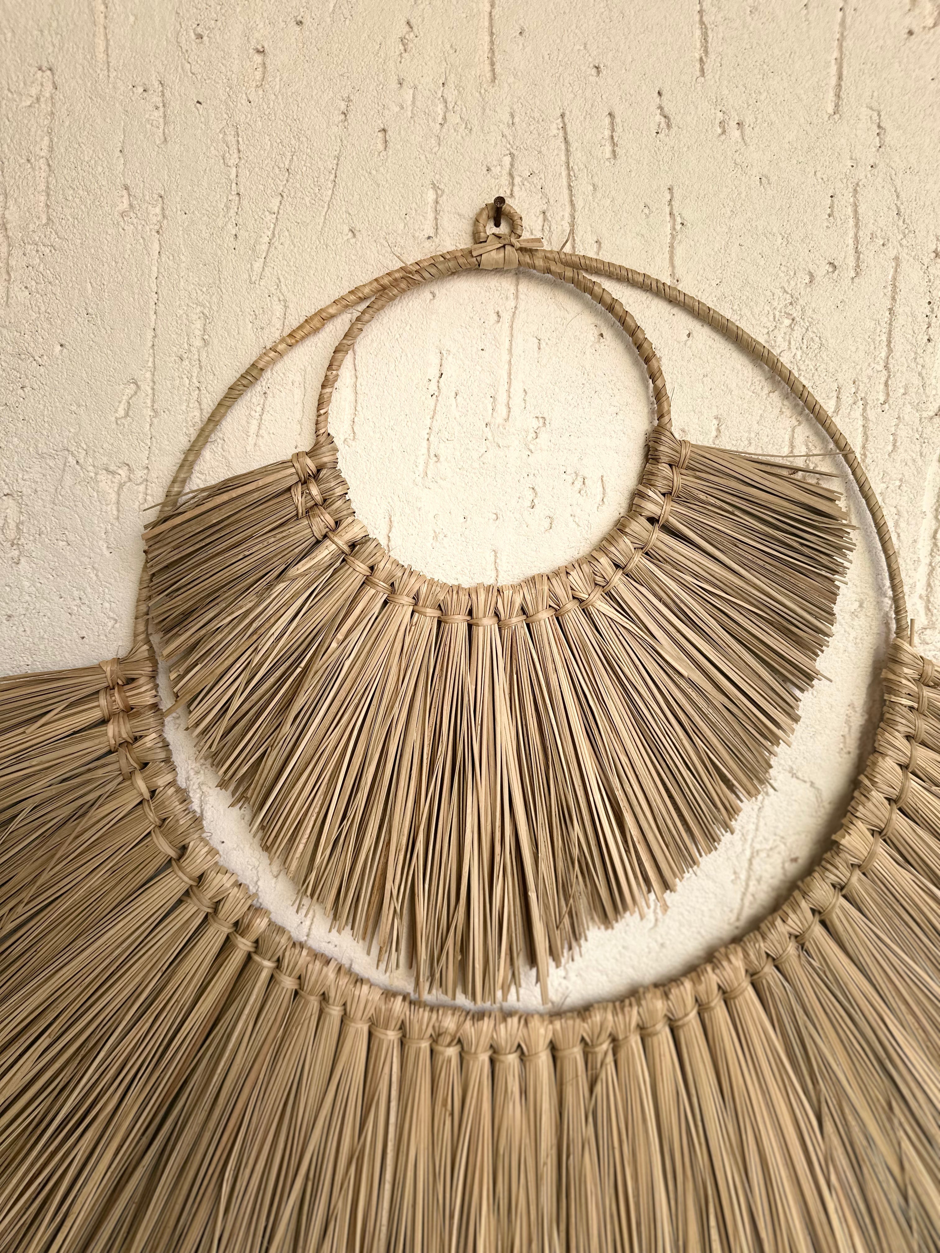 Designer Seagrass Hanging Wall Decor - Natural / Sea Grass - Decor