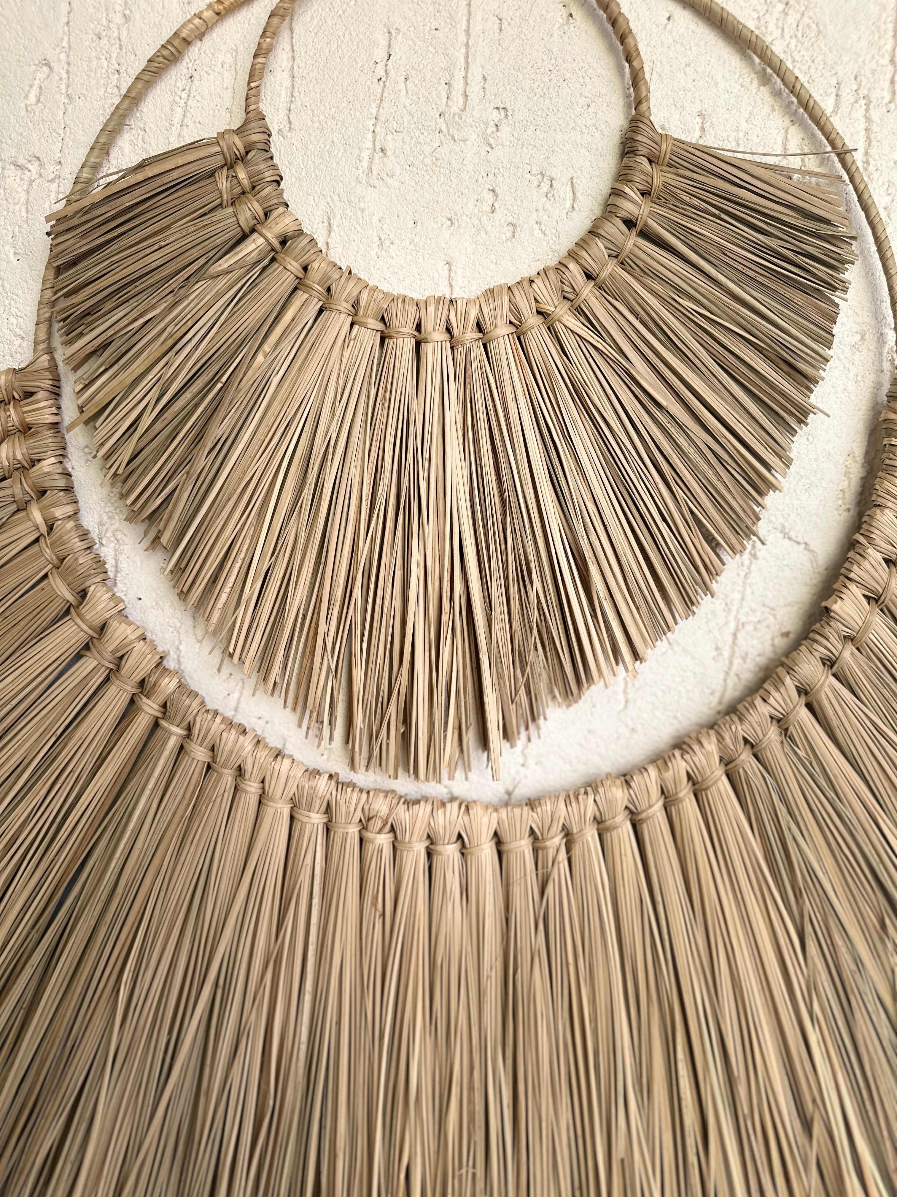 Designer Seagrass Hanging Wall Decor - Natural / Sea Grass - Decor