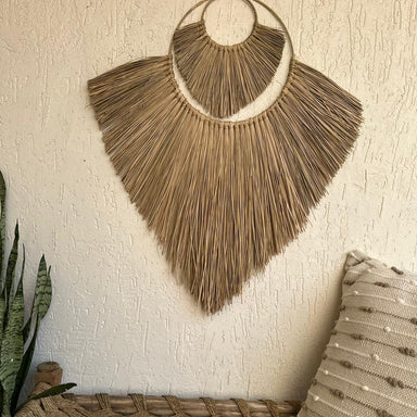 Designer Seagrass Hanging Wall Decor - Natural / Sea Grass - Decor