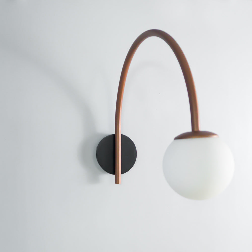 Dijon Curved Wall Lamp Copper
