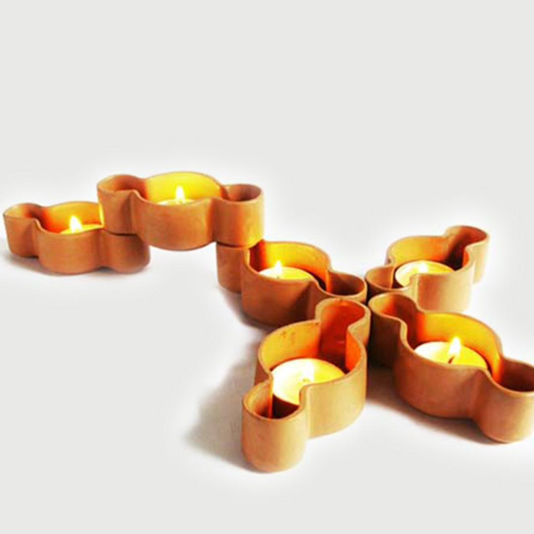 DIY-a - 100mm x 56mm x 32mm / Terracotta / Natural terracotta color - Décor