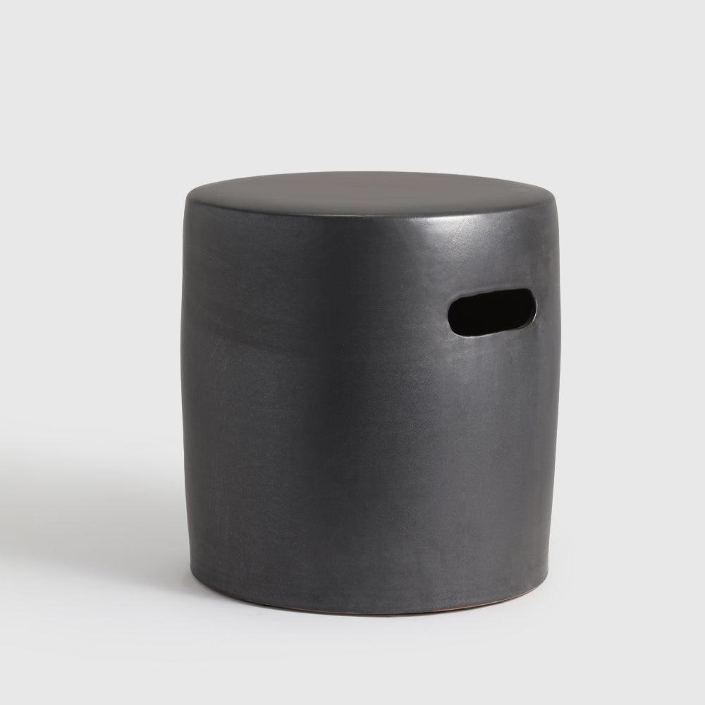 Doria Stool - Stoneware / L:38 x B:38 x H:42 In cm - Indoor Furniture
