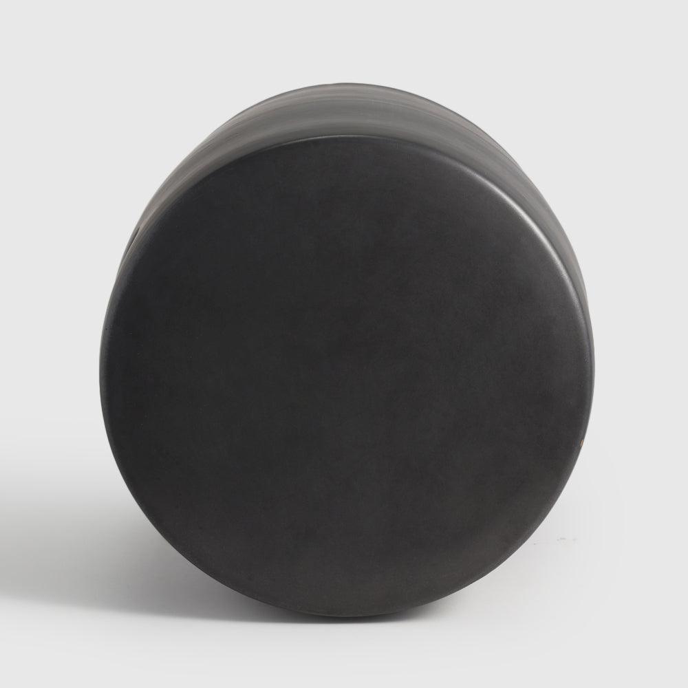 Doria Stool - Stoneware / L:38 x B:38 x H:42 In cm - Indoor Furniture