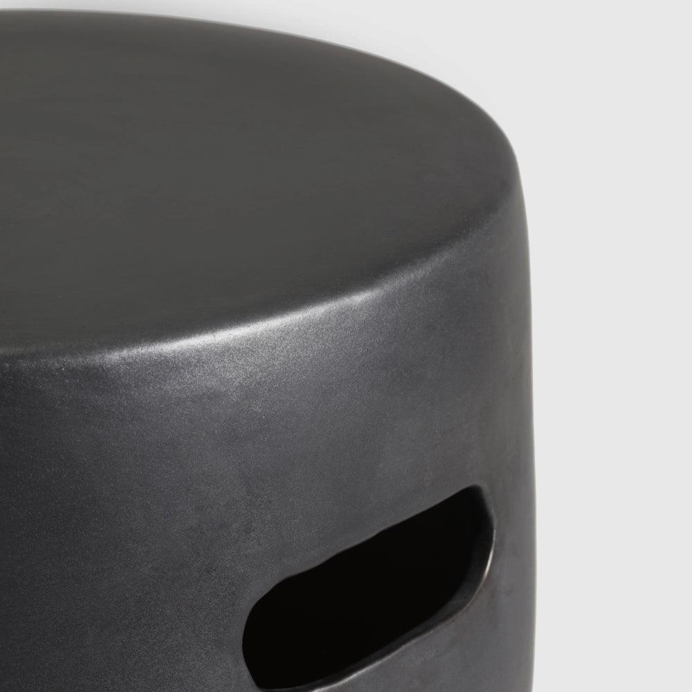 Doria Stool - Stoneware / L:38 x B:38 x H:42 In cm - Indoor Furniture