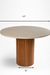 Dot Dining Table - Dia: 42’’ H: 30’’ / Ply with Veneer and Microconcrete - Indoor Furniture