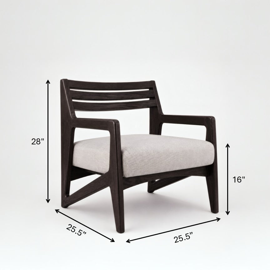 Drift Lounge Chair - Reclaimed Teak & Upholstery / W: 25.5’’ D: 25.5’’ H: 28’’ SH: 16’’ - Outdoor Furniture