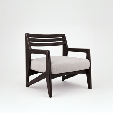 Drift Lounge Chair - Reclaimed Teak & Upholstery / W: 25.5’’ D: 25.5’’ H: 28’’ SH: 16’’ - Outdoor Furniture