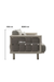 Drift Noir 3 Seater Sofa – styled in a living space