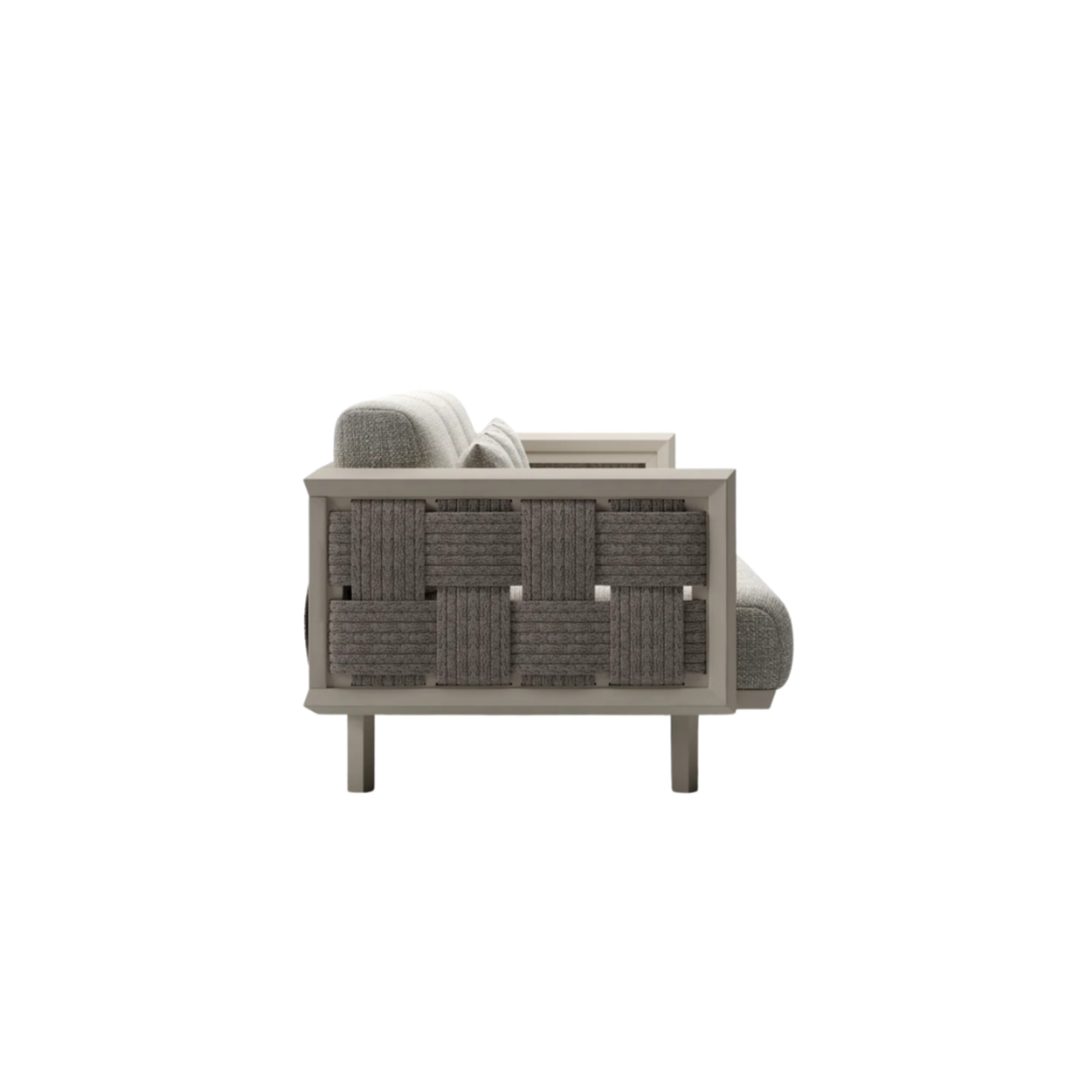 Drift Noir 3 Seater Sofa – side profile