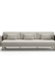 Drift Noir 3 Seater Sofa – front view