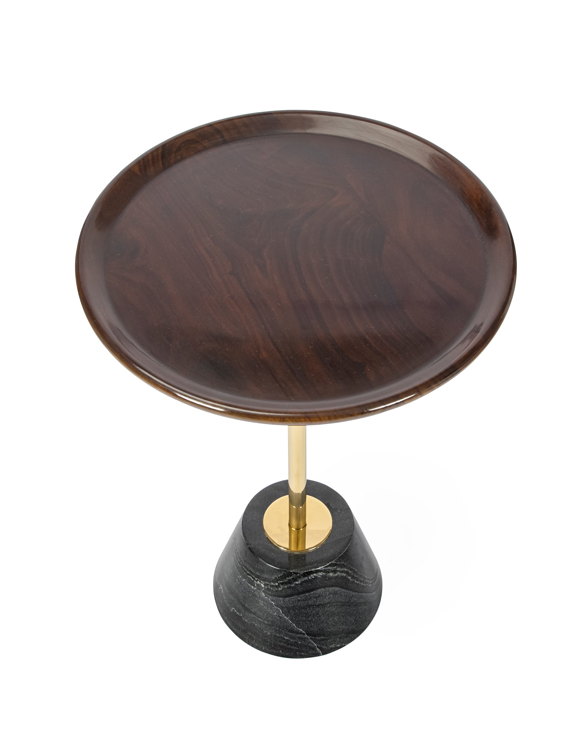 Drink Table - Natural / Wood, stainless steel and marble - Indoor Furniture