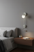 Dual-Beam Sconce - Beige / Iron / 5 inches - Lighting