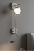 Dual-Beam Sconce - Beige / Iron / 5 inches - Lighting
