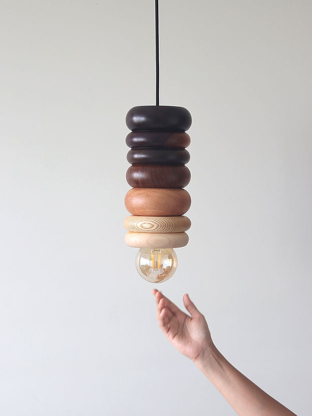 Dune Lamp - Black and Dark brown and Brown and Reddish and white to light beige and light to medium reddish-brown