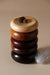 Dunes 03 Set of 5 - white to light beige and Brown and Reddish and Dark Brown and Black / Sycamore, Teak, Meranti,