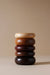 Dunes 03 Set of 5 - white to light beige and Brown and Reddish and Dark Brown and Black / Sycamore, Teak, Meranti,