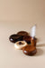 Dunes 03 Set of 5 - white to light beige and Brown and Reddish and Dark Brown and Black / Sycamore, Teak, Meranti,