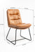 Dunhill Chair 07 - Mild Steel & Vegan Leather / L:71 x B:49 x H:90 In cm - Indoor Furniture