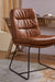 Dunhill Chair 07 - Mild Steel & Vegan Leather / L:71 x B:49 x H:90 In cm - Indoor Furniture