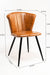 Dunhill Chair 09 - Mild Steel & Vegan Leather / L:56 x B:61 x H:82 In cm - Indoor Furniture