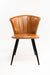 Dunhill Chair 09 - Mild Steel & Vegan Leather / L:56 x B:61 x H:82 In cm - Indoor Furniture