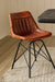 Dunhill Chair 11 - Mild Steel and Leather / CM- L:- 46 x W:- 46 x H:- 78 - Indoor Furniture