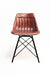 Dunhill Chair 11 - Mild Steel and Leather / CM- L:- 46 x W:- 46 x H:- 78 - Indoor Furniture
