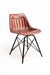 Dunhill Chair 11 - Mild Steel and Leather / CM- L:- 46 x W:- 46 x H:- 78 - Indoor Furniture
