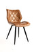 Dunhill Chair 21 - Mild Steel & Vegan Leather / L:61 x B:51 x H:83 In cm - Indoor Furniture