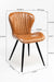 Dunhill Chair 27 - Mild Steel & Vegan Leather / L:59 x B:49.5 x H:85.5 In cm - Indoor Furniture