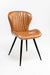 Dunhill Chair 27 - Mild Steel & Vegan Leather / L:59 x B:49.5 x H:85.5 In cm - Indoor Furniture