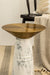 Ebb Table - Natural / Stainless steel and marble - Indoor Furniture