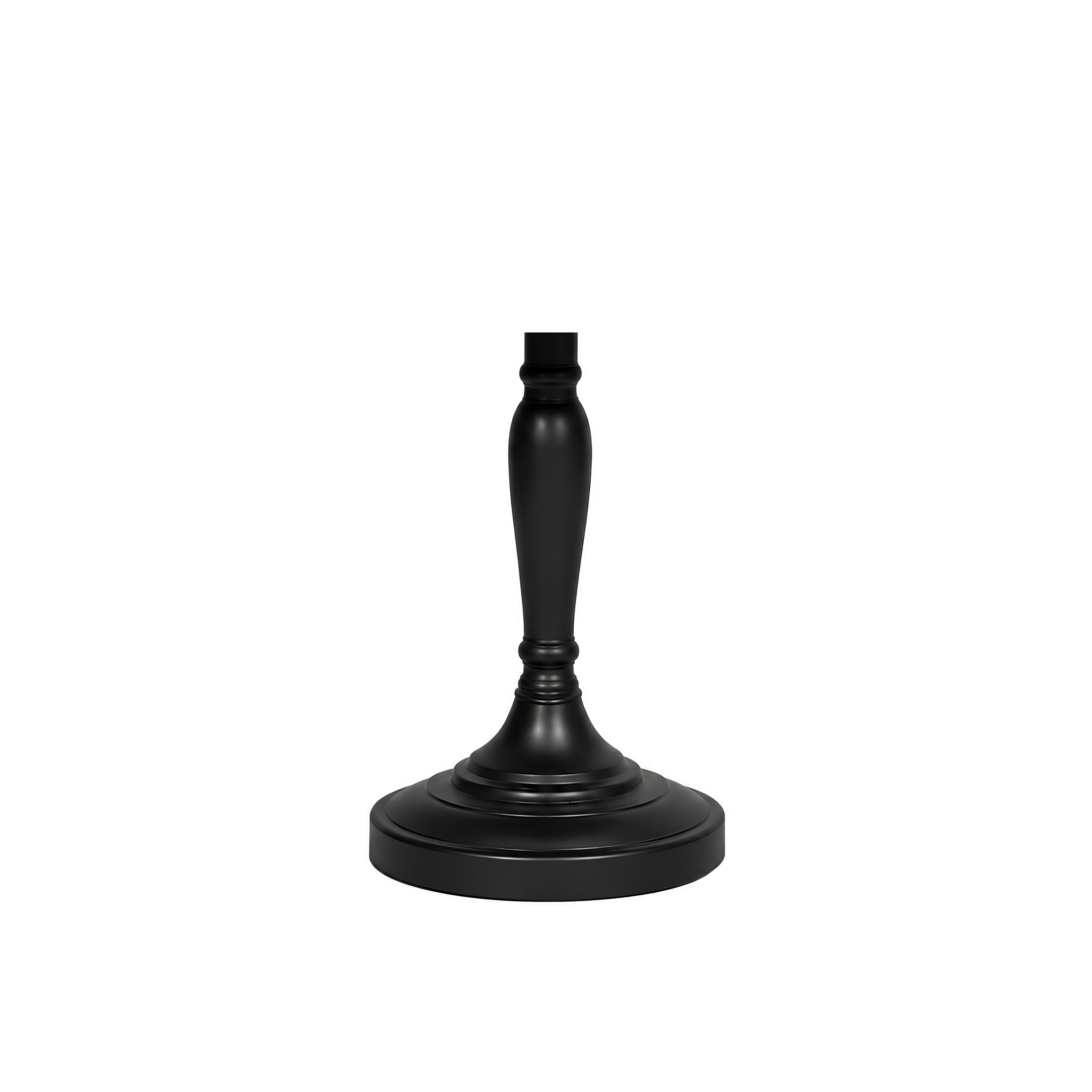 Ebon Side Table - Black / Teakwood / D: 18’’; H: 20’’ - Furniture