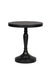 Ebon Side Table - Black / Teakwood / D: 18’’; H: 20’’ - Furniture