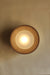 Eclipse Wall Lamp - Dia 12” x D 9” / Mild Steel, Glass Shade, Mango Wood Mount - Wall Lamp