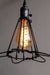 Edison Cage Pendant Industrial Light High Gloss Finish E27 Holder With Switch