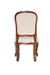 Eira Dining Chair - Teak / Teakwood, fabric / L: 19.5’’ W: 22’’ H: 38’’; Seat Height: 18’’ - Furniture